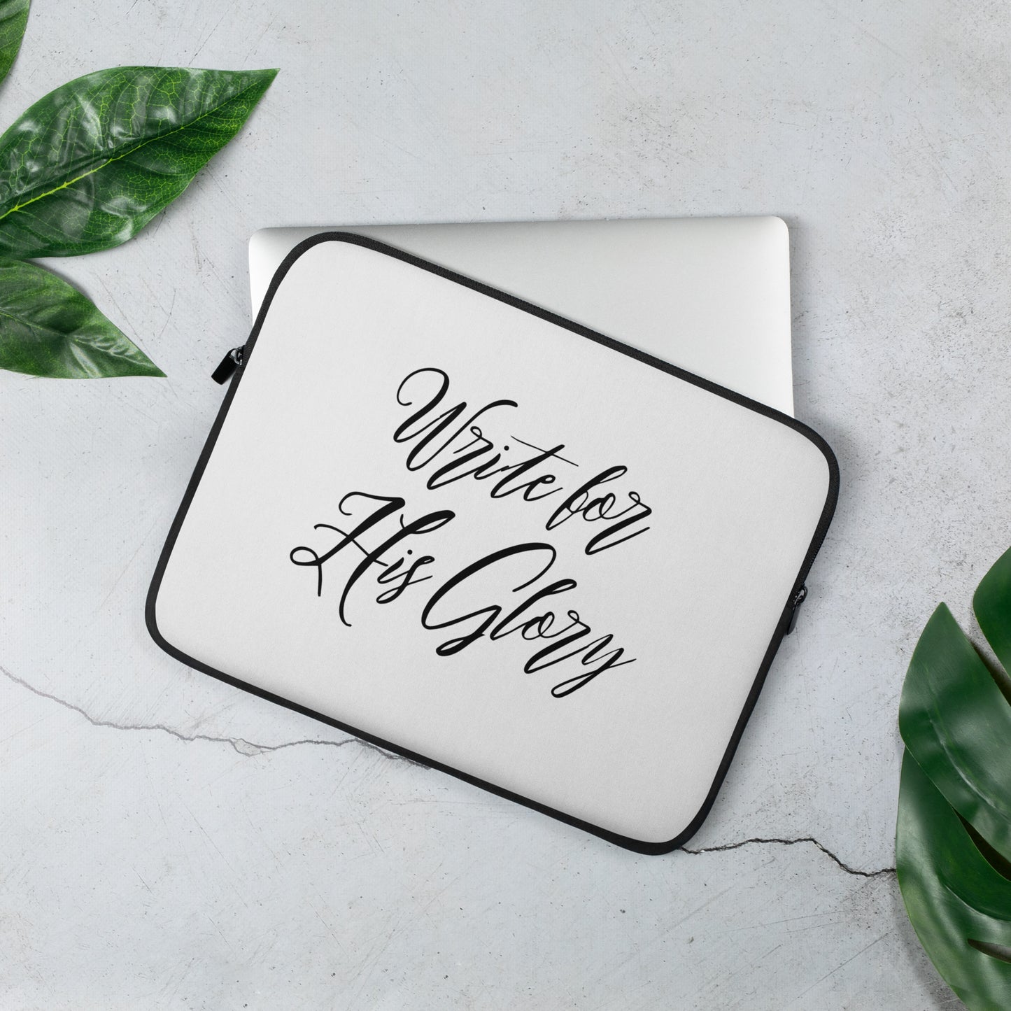 "Write for His Glory" Laptop Sleeve