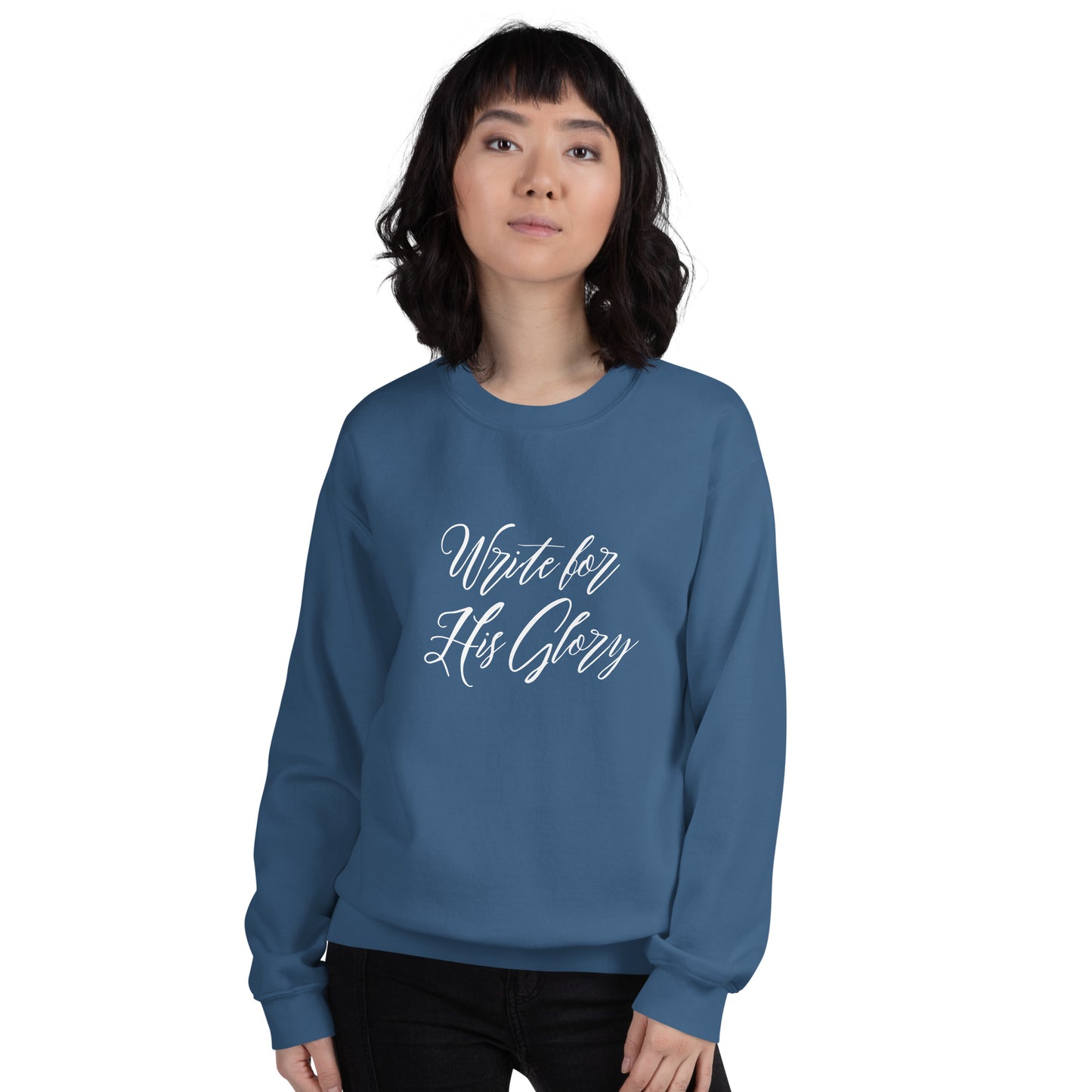 "Write for His Glory" Unisex Sweatshirt
