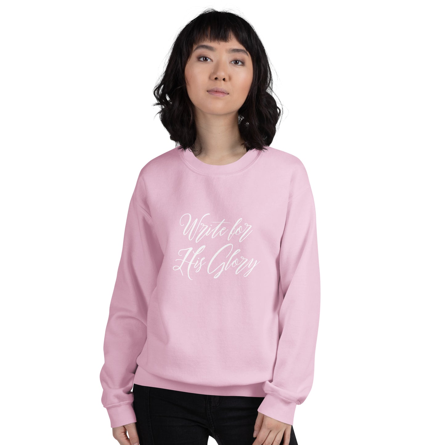 "Write for His Glory" Unisex Sweatshirt