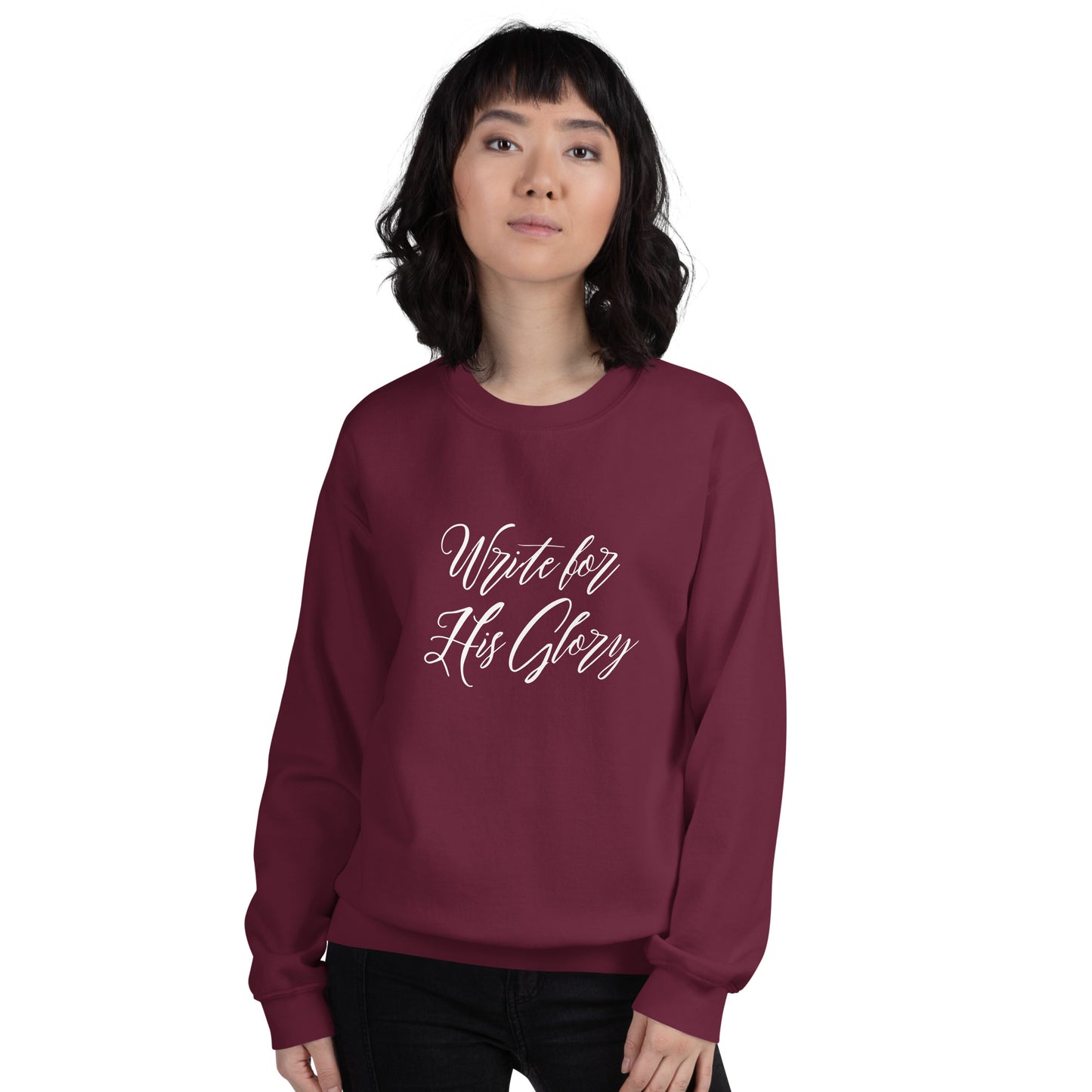 "Write for His Glory" Unisex Sweatshirt
