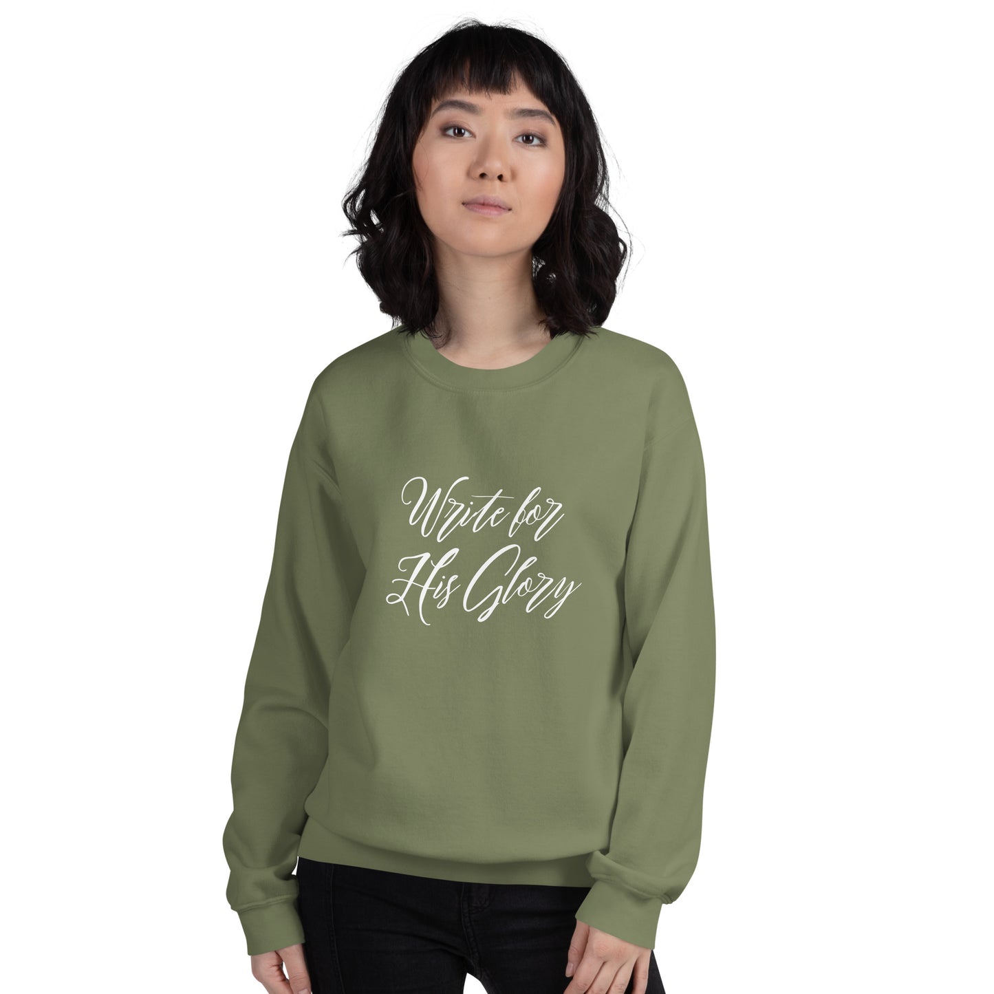 "Write for His Glory" Unisex Sweatshirt