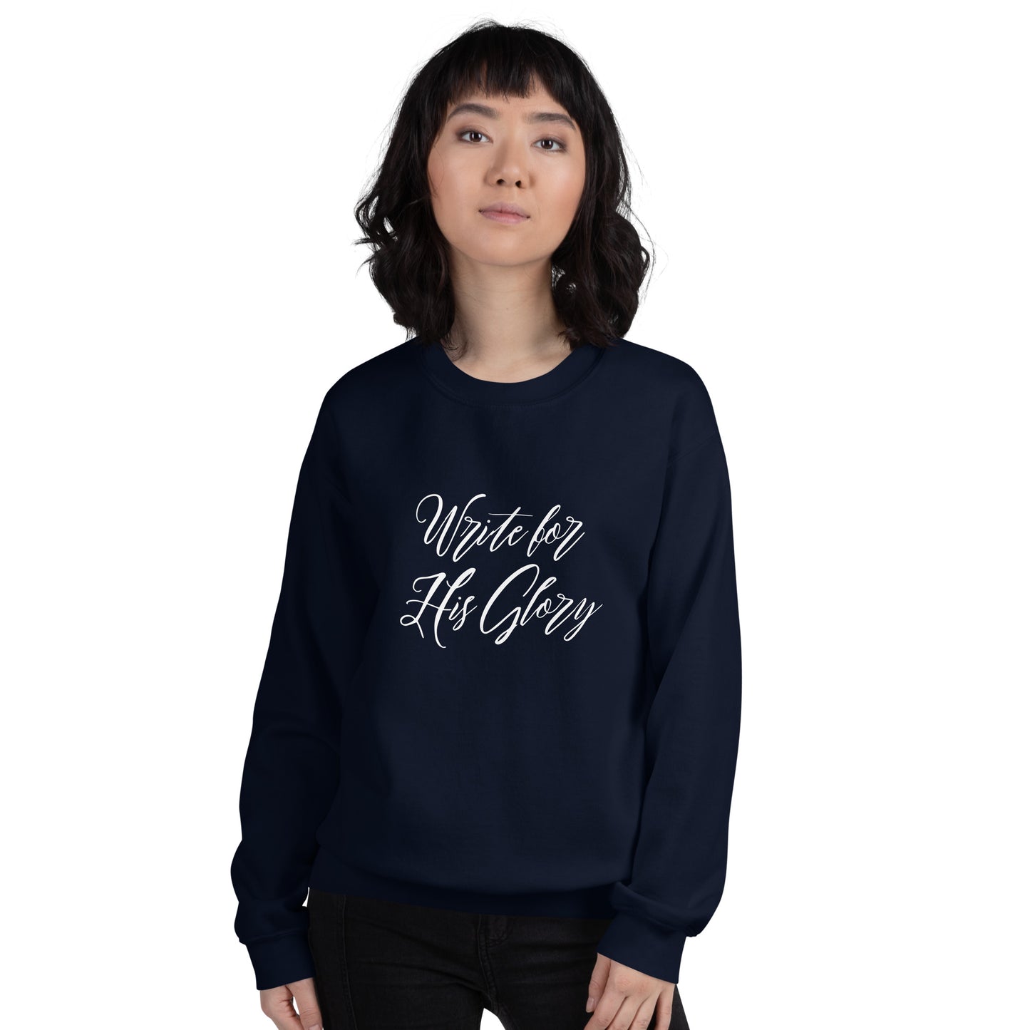 "Write for His Glory" Unisex Sweatshirt