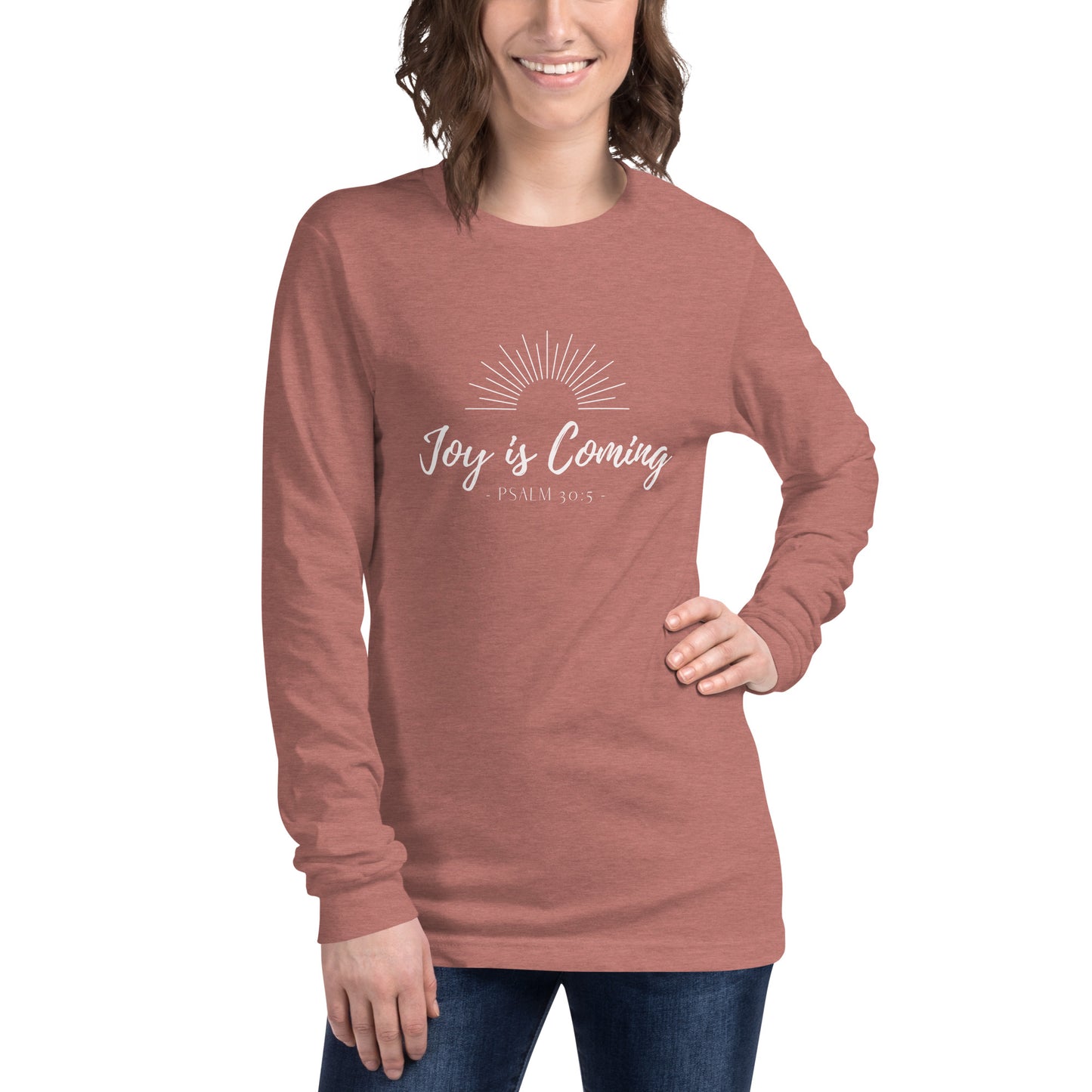 "Joy is Coming" Unisex Long Sleeve Tee