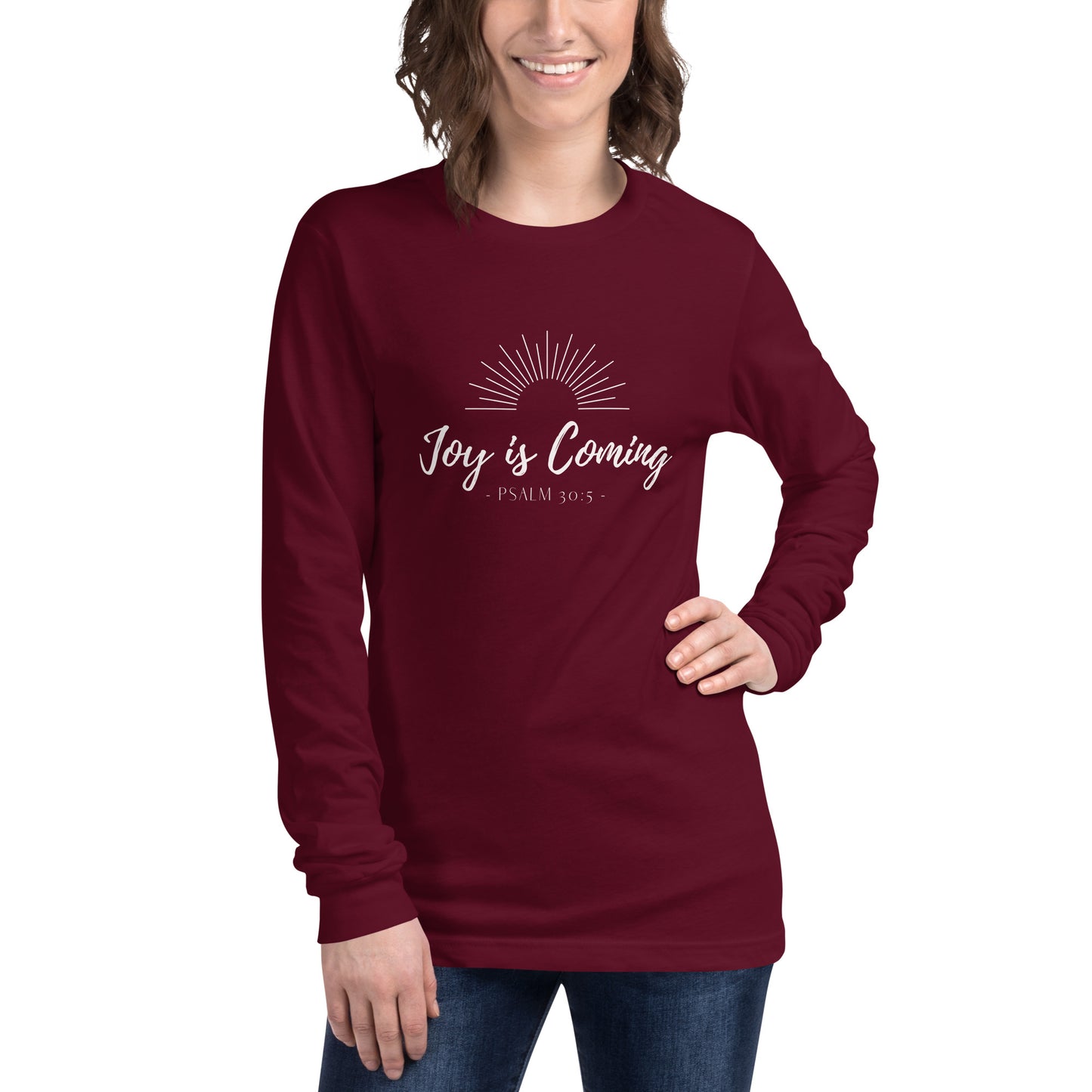"Joy is Coming" Unisex Long Sleeve Tee