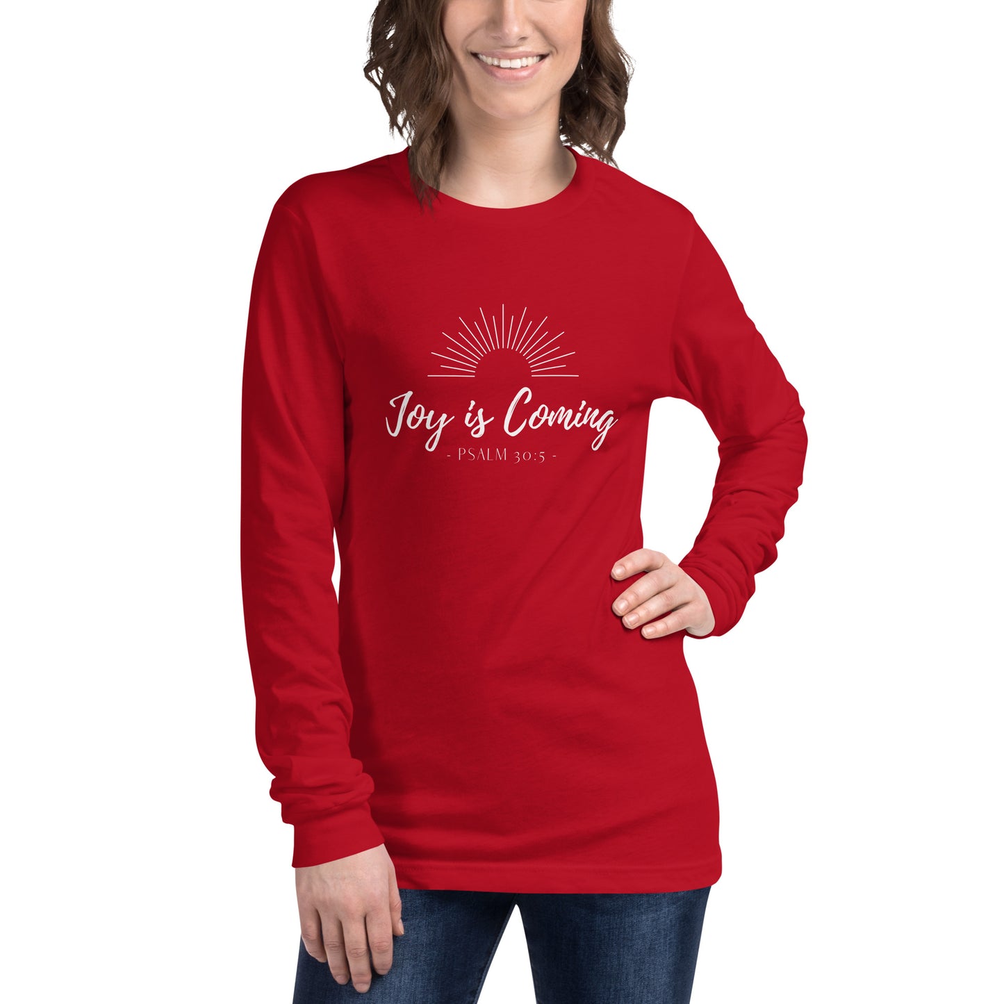 "Joy is Coming" Unisex Long Sleeve Tee