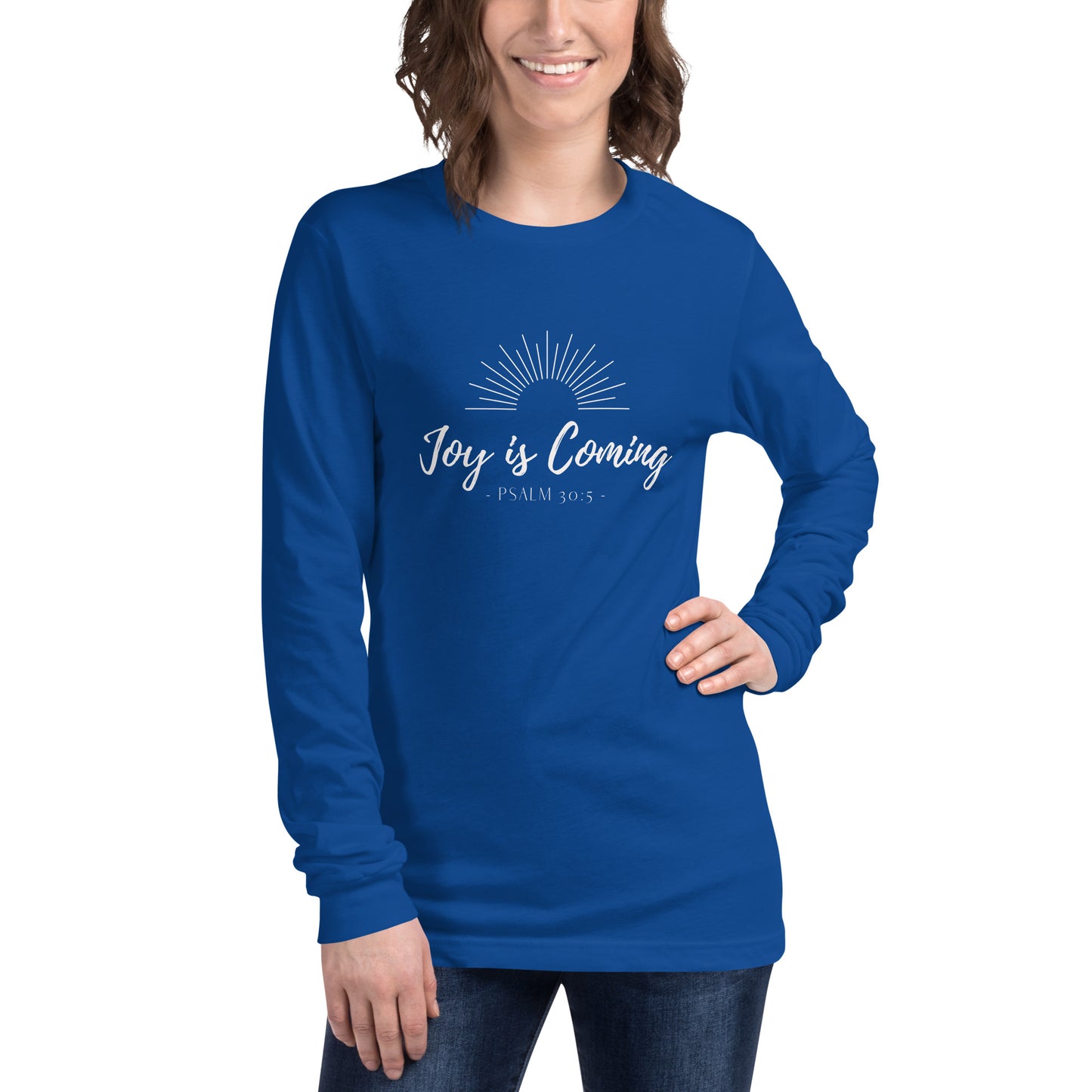 "Joy is Coming" Unisex Long Sleeve Tee
