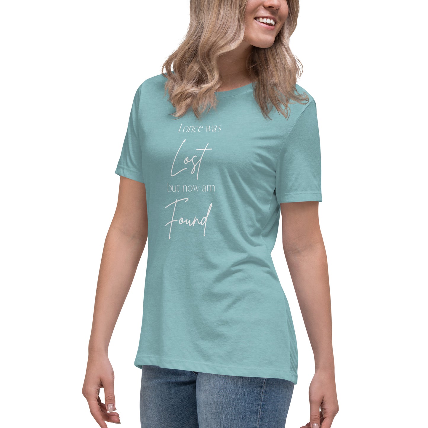 "I once was lost but now am found" Women's Relaxed T-Shirt