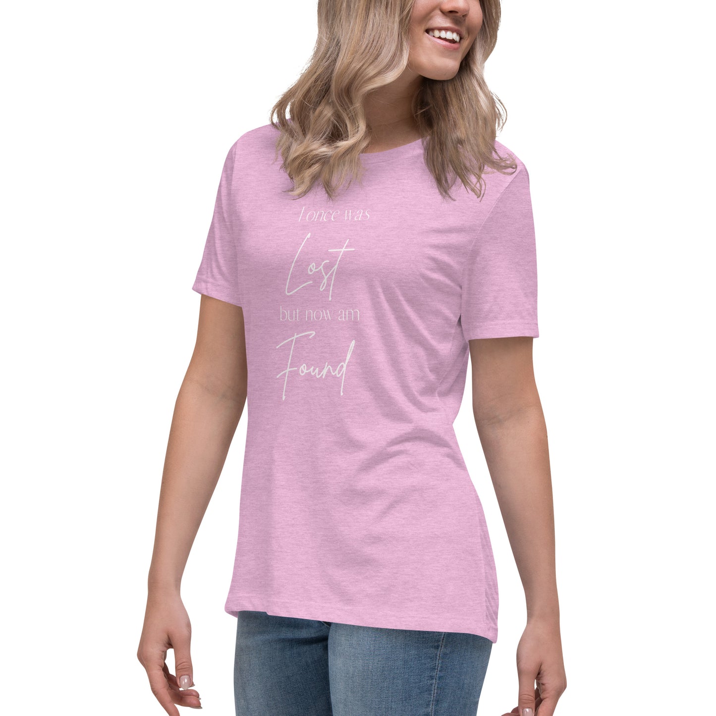 "I once was lost but now am found" Women's Relaxed T-Shirt