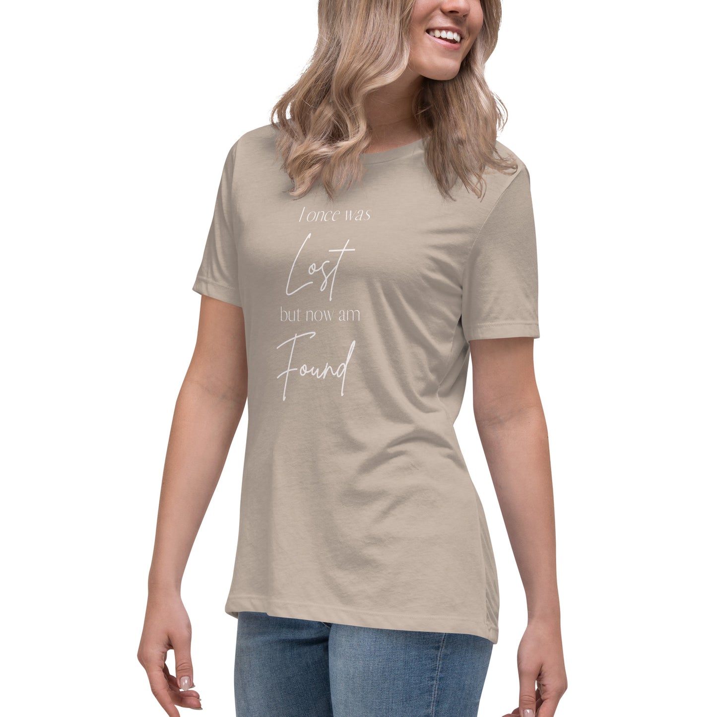 "I once was lost but now am found" Women's Relaxed T-Shirt