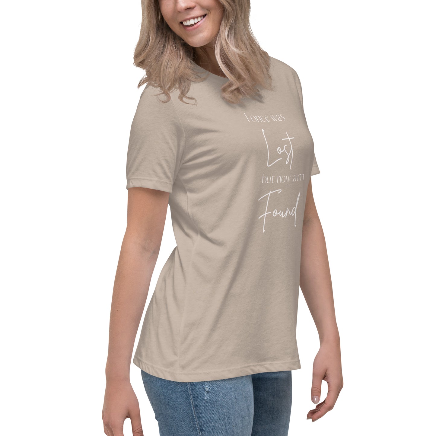 "I once was lost but now am found" Women's Relaxed T-Shirt