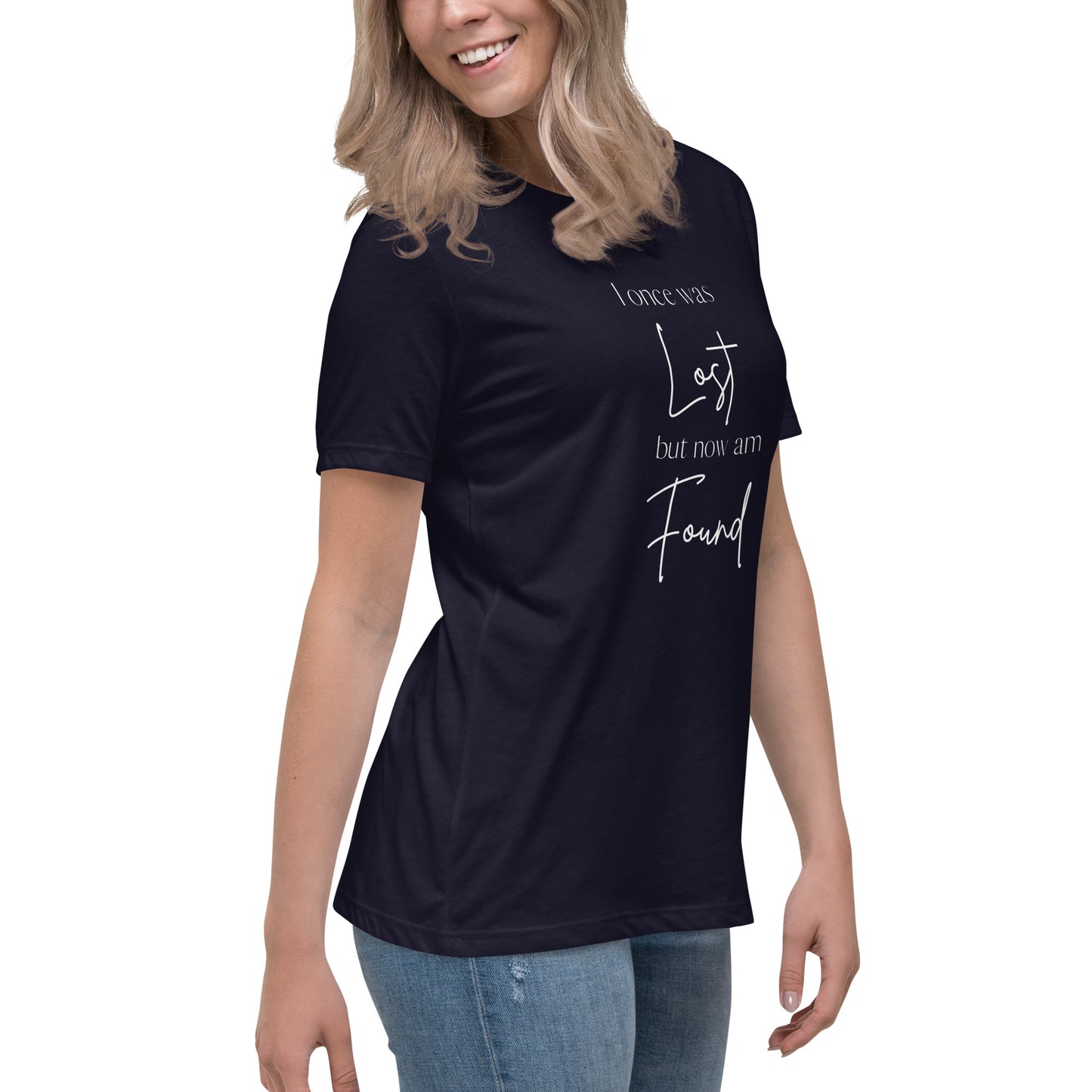 "I once was lost but now am found" Women's Relaxed T-Shirt